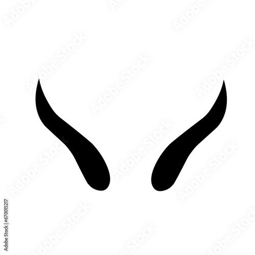 Bull horn logo vector