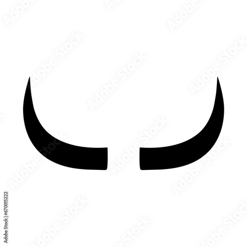 Bull horn logo vector