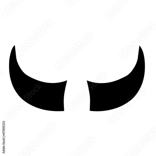 Bull horn logo vector