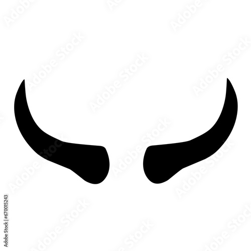 Bull horn logo vector