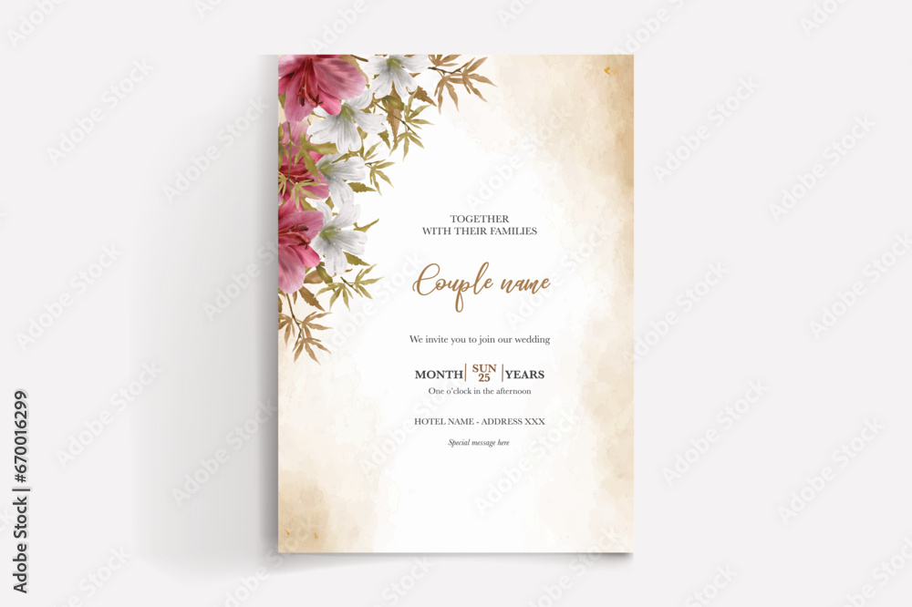 Shower bridal wedding invitation templates