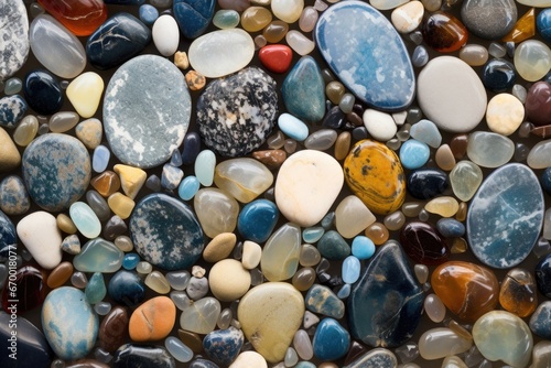 different stones unity to create a beautiful mosaic