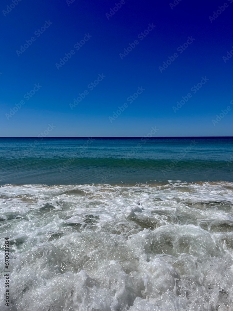 Vivid ocean horizon, ocean coast