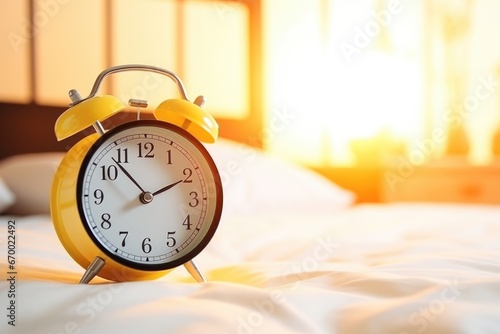 an alarm clock set for an early morning wake-up