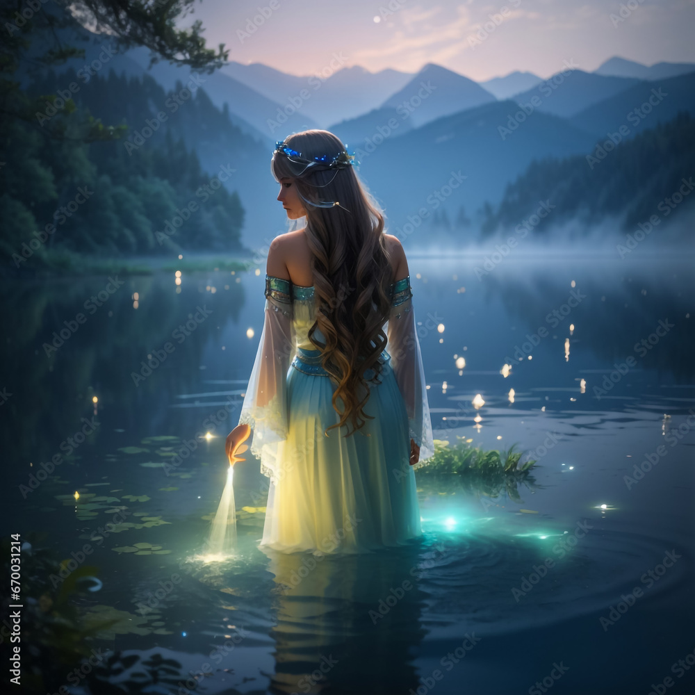 Fototapeta premium couple in the mountains