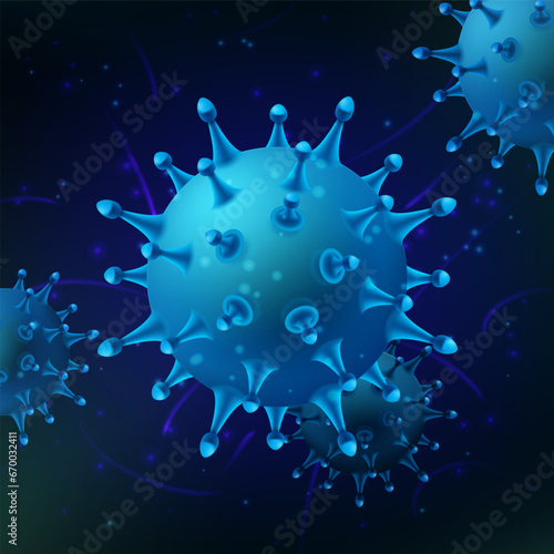 Virus and Bacteria Vector Illustration