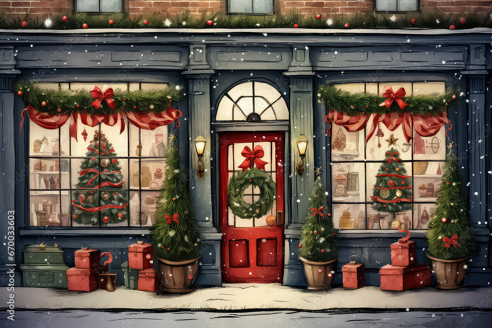 A cozy Christmas shop full of all sorts of gifts