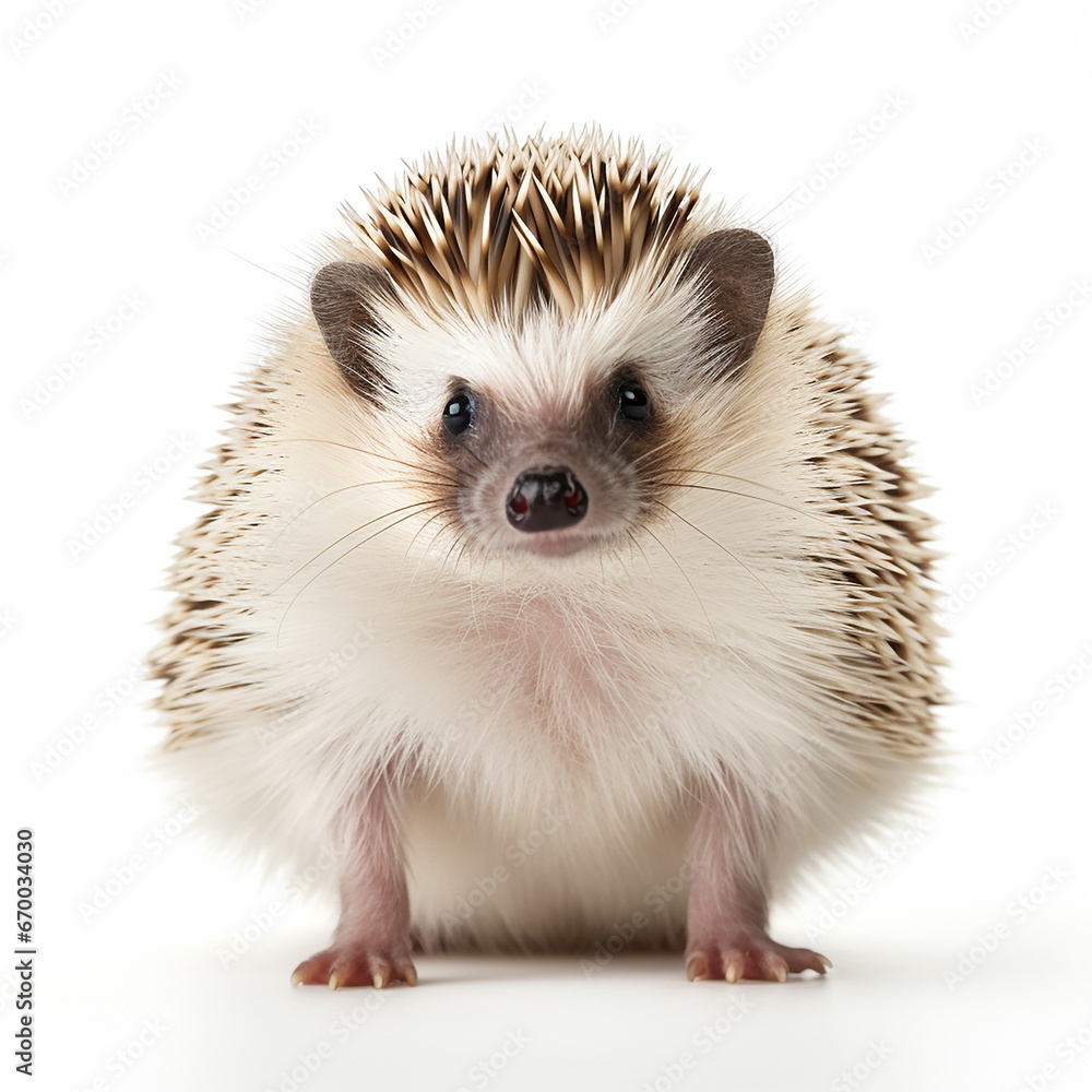 AI. hedgehog isolated on white background AI. hedgehog isolated on white background
