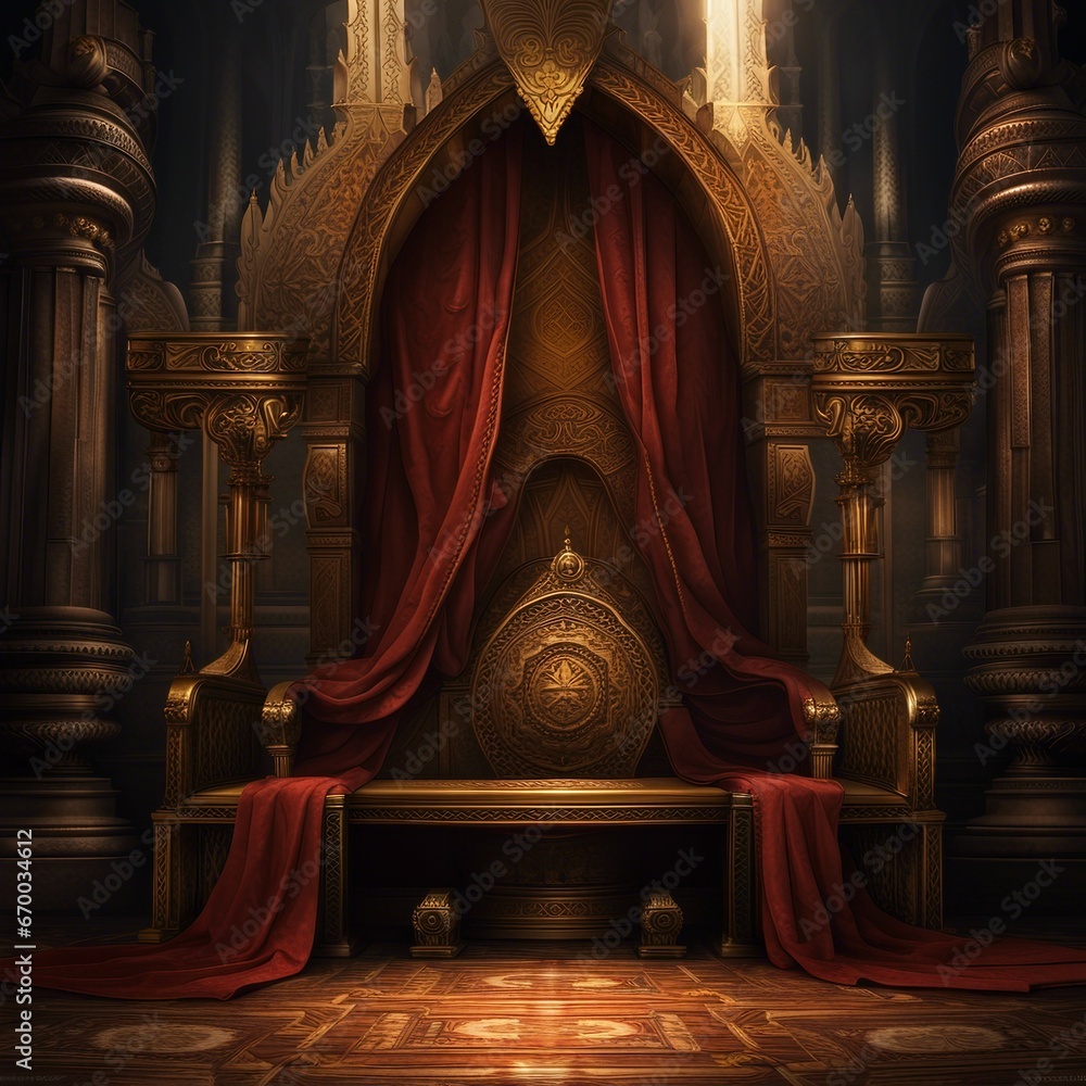 royal throne illustration background