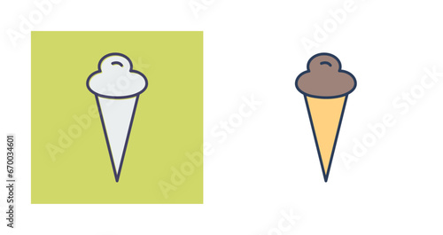 Icecream Cone Vector Icon