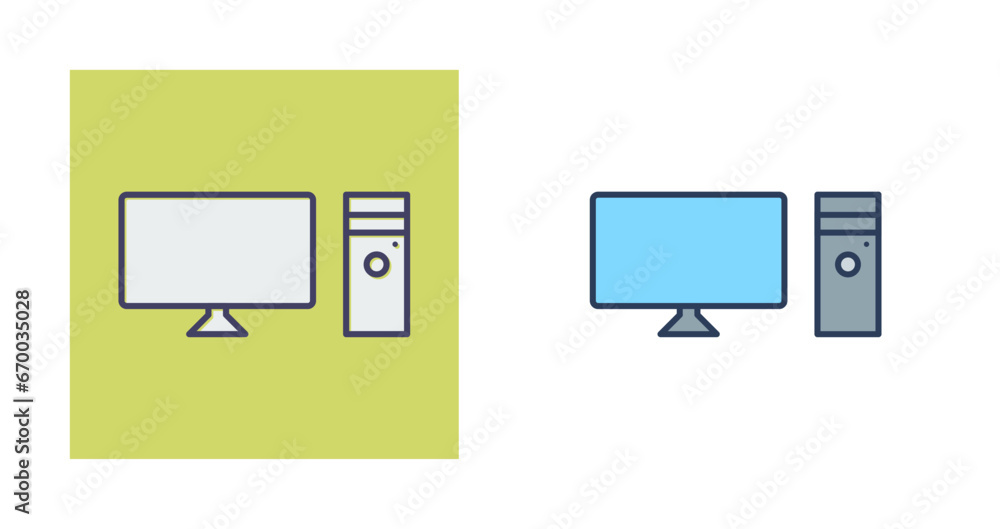 Computer Vector Icon