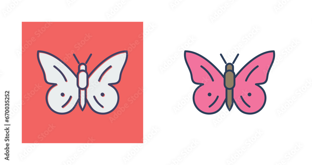 Butterfly Flying Vector Icon Butterfly Flying Vector Icon