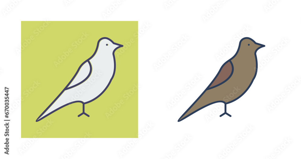 Obraz premium Bird Vector Icon