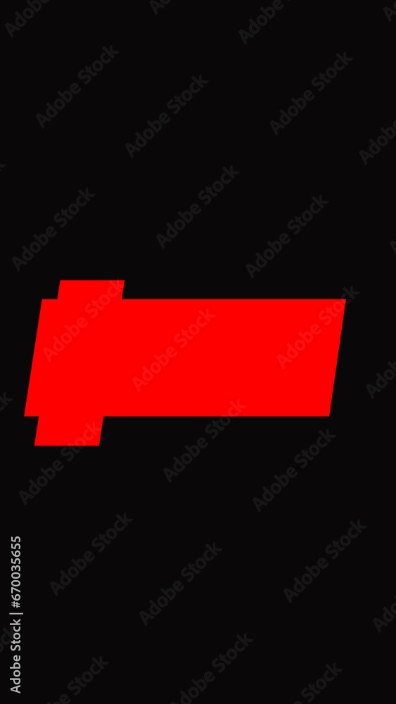 Obraz premium Modern designed lower third in different color at vertical high-resolution. Lower Third for a title, TV news, and news channels.