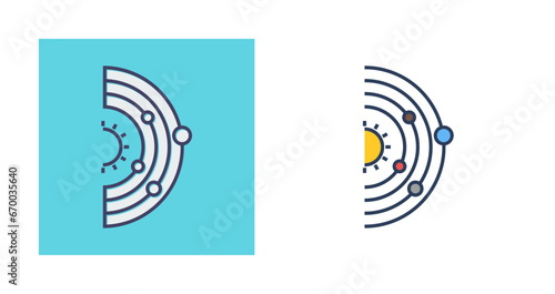Solar System Vector Icon