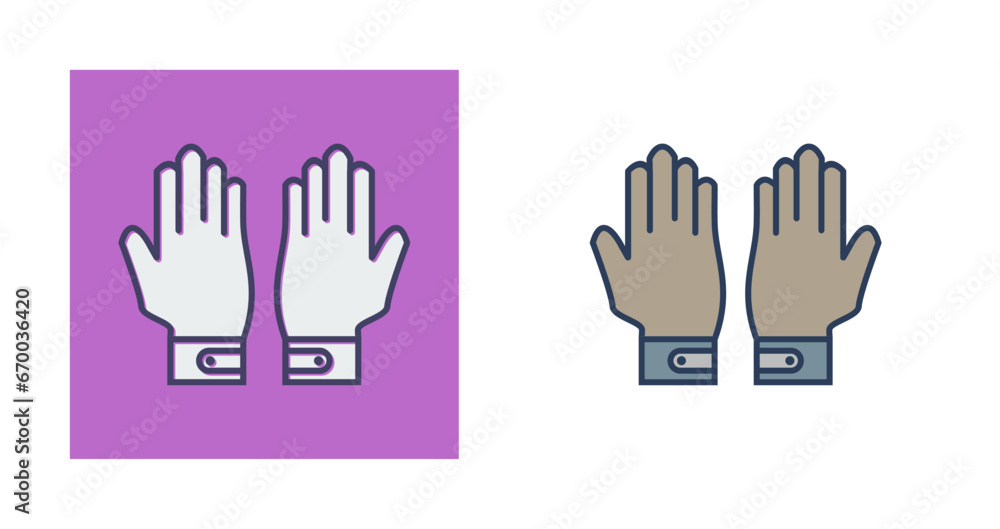 Fototapeta premium Gloves Vector Icon