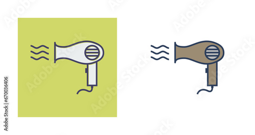 Hair dryer Vector Icon