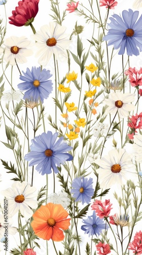 flower bouquet Seamless Pattern Vector Design  design fashion  fabric  textile  wallpaper 