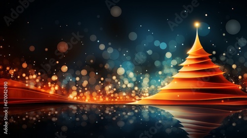 colorful abstract Christmas background with lights 18