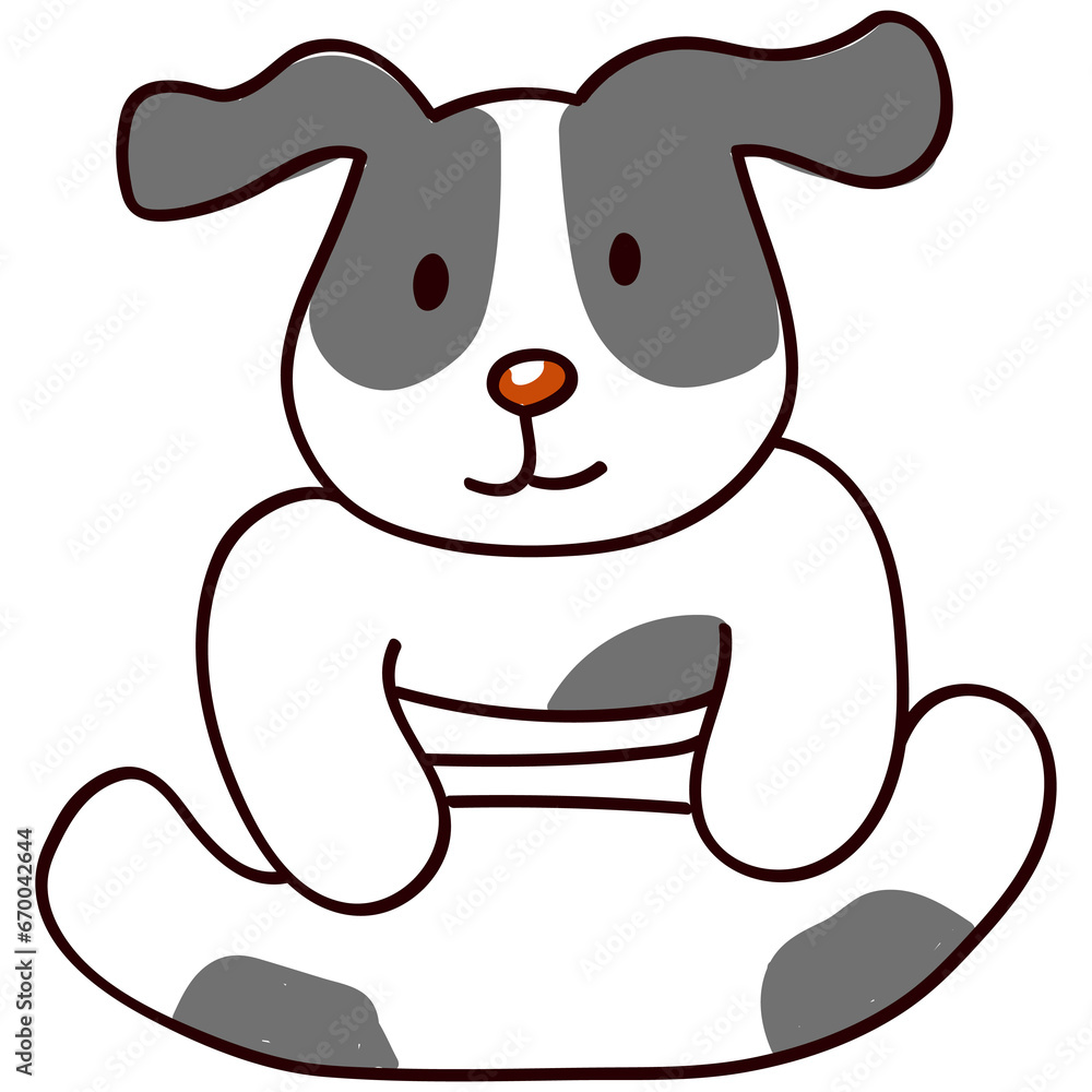 Injured dog with bandages. Injured dog with bandages.