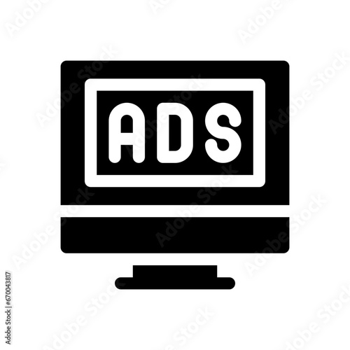 ads glyph icon