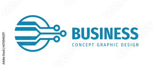 Electronic technology - creative logo design. Digital connection chip sign. Network communication concept symbol. Database icon. Blockchain futuristic symbol. Corporate identity. Vector illustration.