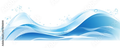 Fresh ocean navy blue water waves design element minimalist style Generative AI