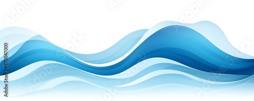 Fresh ocean navy blue water waves design element minimalist style Generative AI