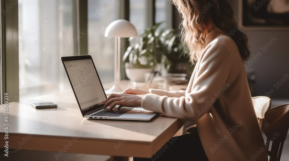 © rrice - リモートワークする女性 © rrice - リモートワークする女性