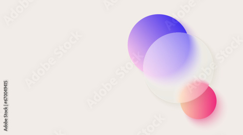 Business process chart infographics with 5 step circles. Circular corporate workflow graphic elements. Company flowchart presentation slide. Vector info graphic in glassmorphism design.