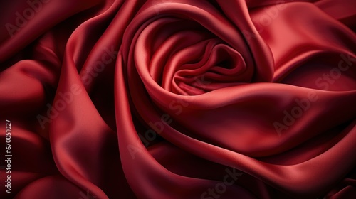 Red Silk Background Dark Toned Vignette, Background Image, Valentine Background Images, Hd