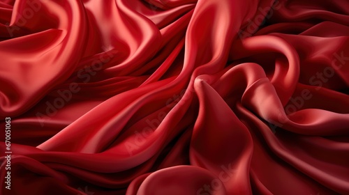 Red Silk Background Dark Toned Vignette, Background Image, Valentine Background Images, Hd