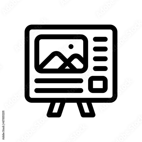 presentation line icon
