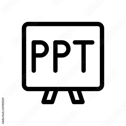 presentation line icon