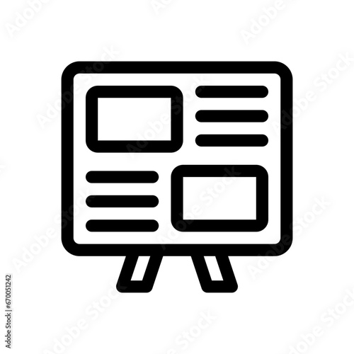 presentation line icon