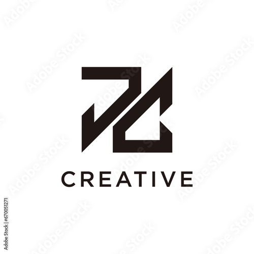 Letter DC modern initial creative monogram typography logo