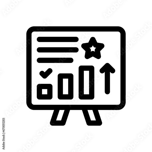 presentation line icon