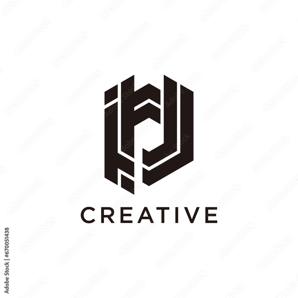 Letter PU modern initial creative monogram typography logo Letter PU modern initial creative monogram typography logo