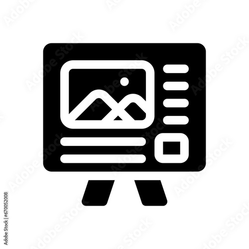 presentation glyph icon