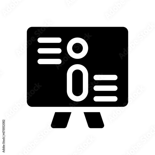 presentation glyph icon