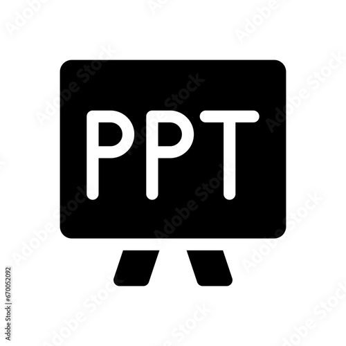 presentation glyph icon