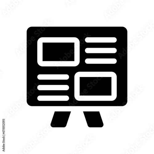 presentation glyph icon