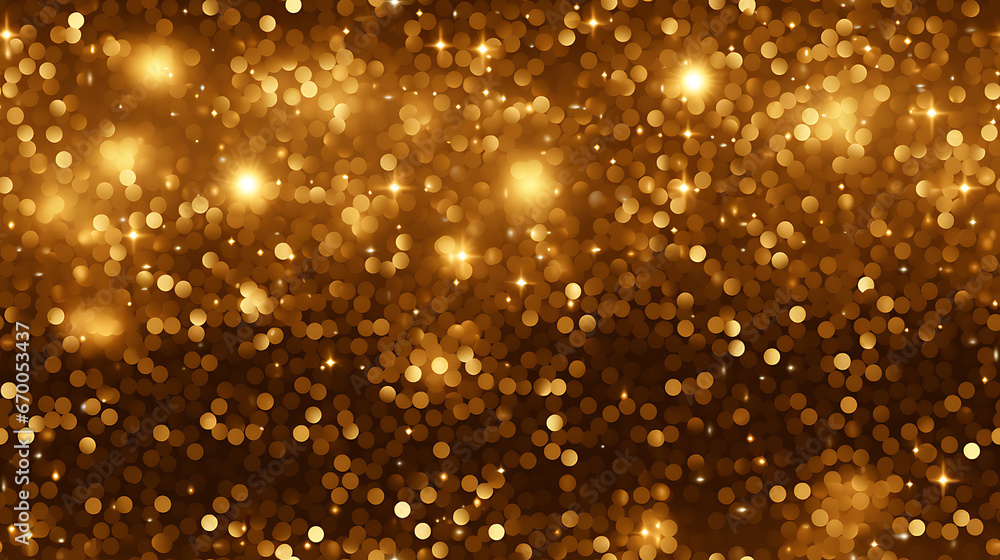 Golden christmas particles and sprinkles for a holiday celebration like christmas or new year. shiny golden lights. wallpaper background for ads or gifts - Seamless tile. Endless and repeat print. Golden christmas particles and sprinkles for a holiday celebration like christmas or new year. shiny golden lights. wallpaper background for ads or gifts - Seamless tile. Endless and repeat print.