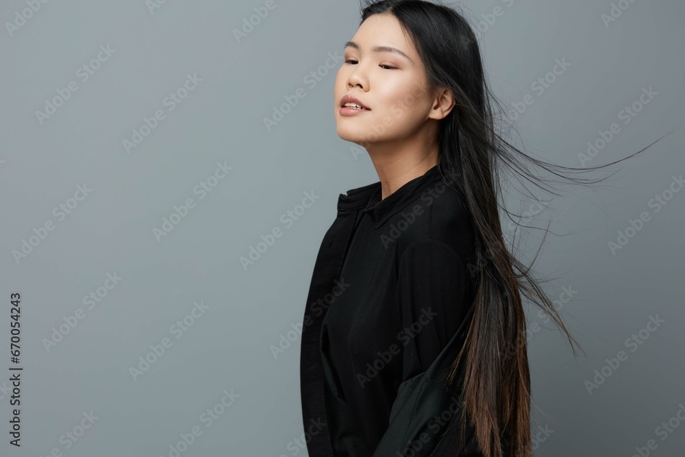 Girl woman fashion background face asian smile beauty portrait Girl woman fashion background face asian smile beauty portrait