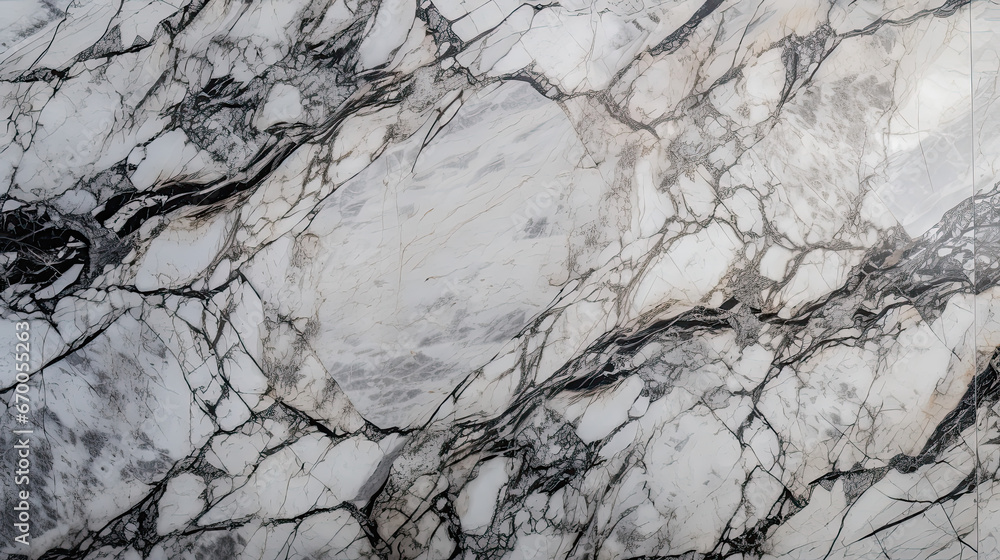 Fototapeta premium Marble Texture: Classic White and Gray
