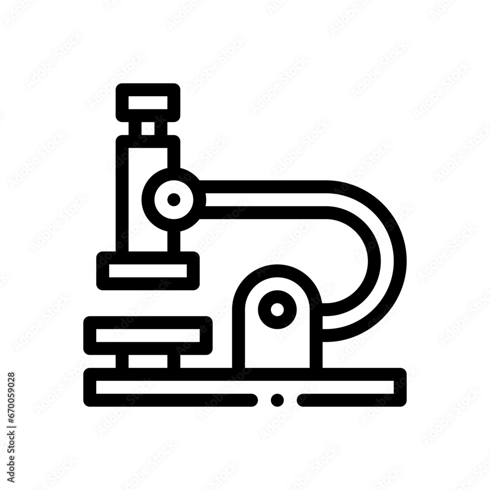 microscope line icon microscope line icon