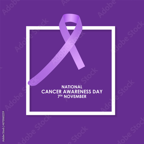 Vector illustration for National Cancer Awareness Day 7 November