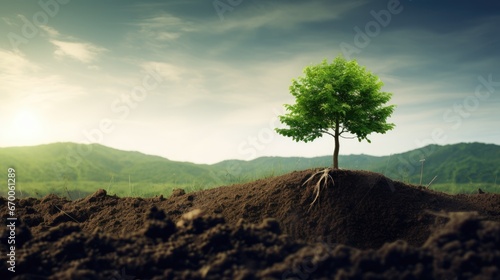Planting the seeds of success, the journey of business growth, money growth, saving and investing concept, personal finance background, conceptual imagery of financial concepts.