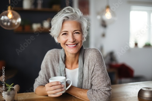 Radiant Joyful Senior Woman Embracing a Vibrant Life Retirement Bliss