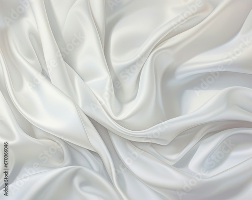 A close up view of a white fabric